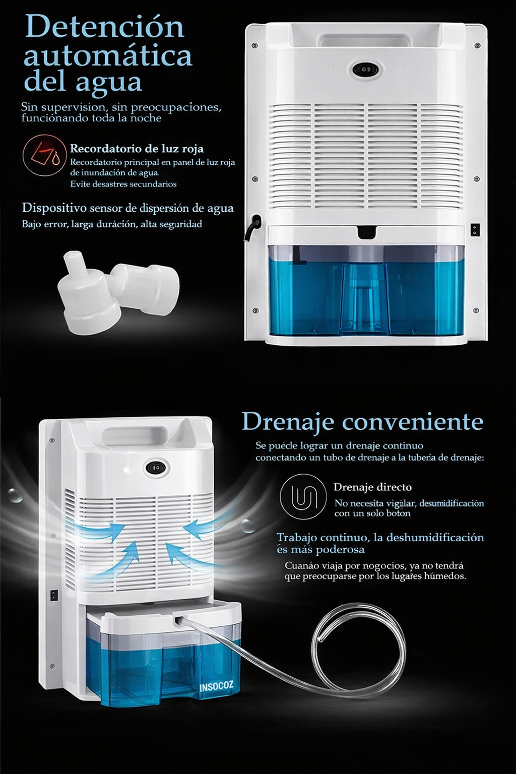 Deshumidificador inteligente ultra silencioso