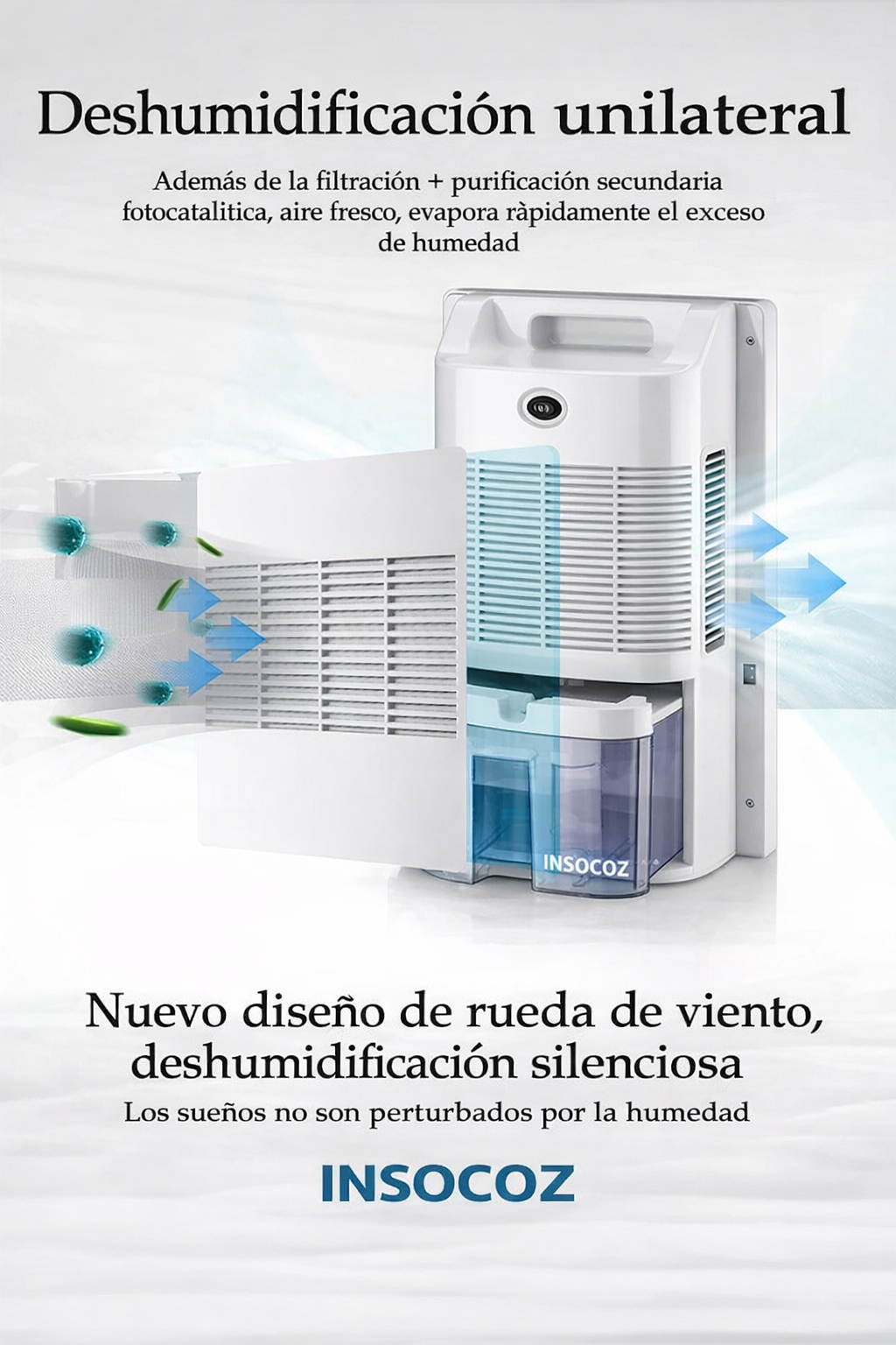 Deshumidificador inteligente ultra silencioso