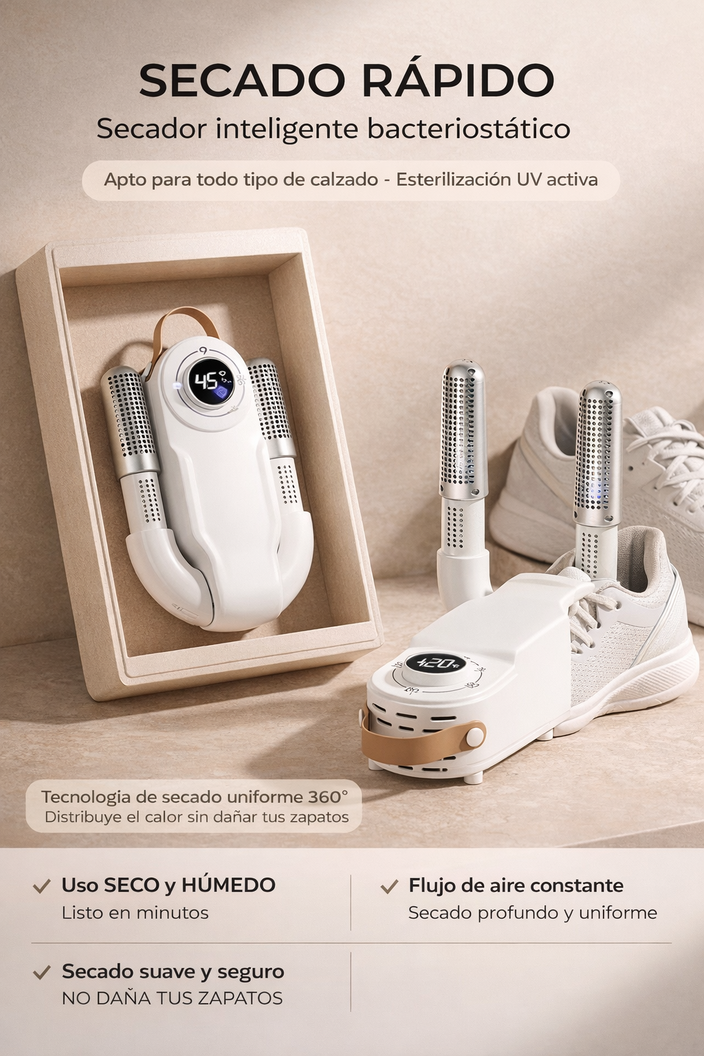 Secador y Esterilizador de Calzado Inteligente INSOCOZ